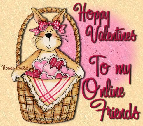Happy Valentines to my Online friends Pictures, Images and Photos