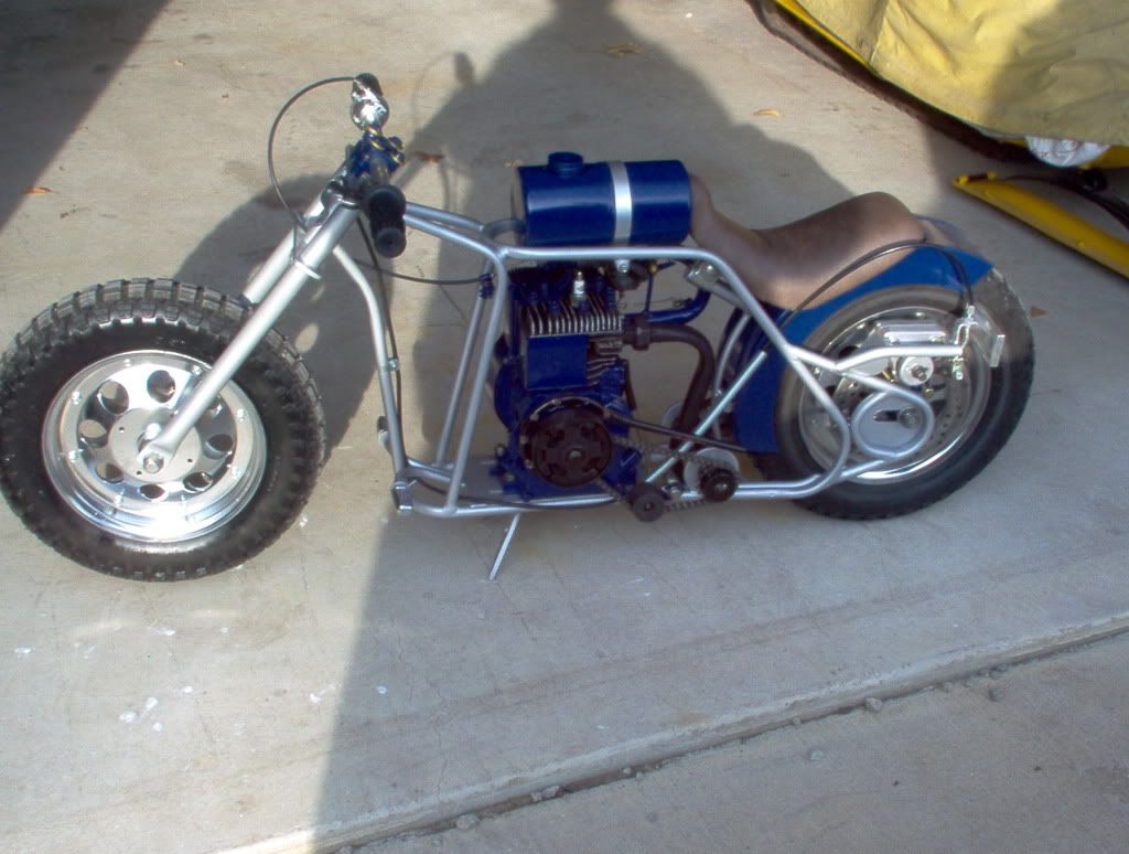 Homemade store pocket bike