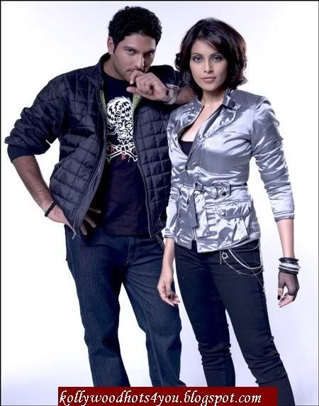Bipasha and Yuvraj strike a pose for Reebok