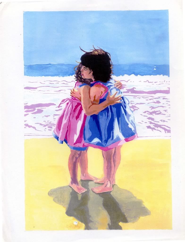 Watercolor20Hug.jpg beach hugs image by danceinsilence