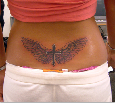 lower back tattoos for women. house lower back tattoos for