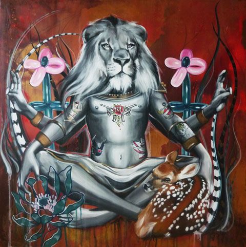 photo NarasimbasattitudExplosivegarden36X36acrylique2012_zps9cb34575.jpg