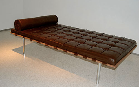 Chocolate couch by Leandro Erlich