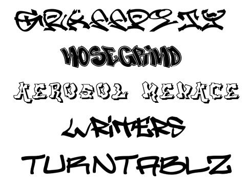 All fonts can be downloaded for free from dafontcom Thank you Craig aka 