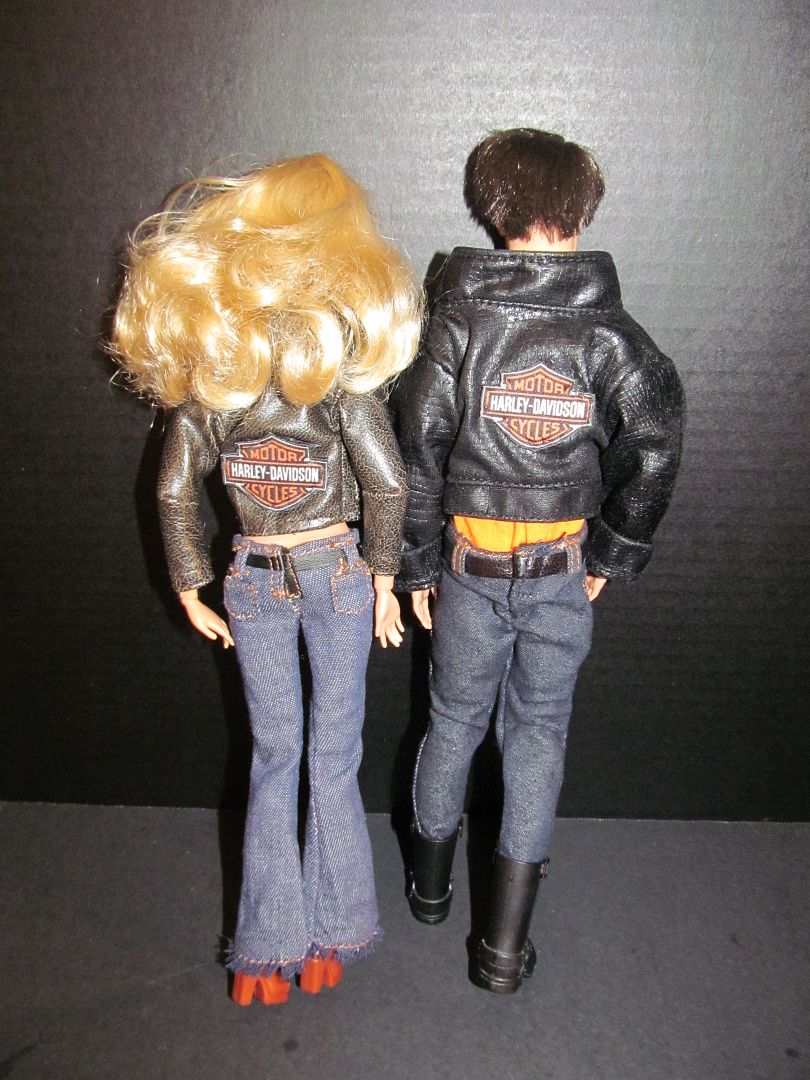 Harley Davidson Motorcycle LOT 1/6 Ken Barbie jointed Working Sounds