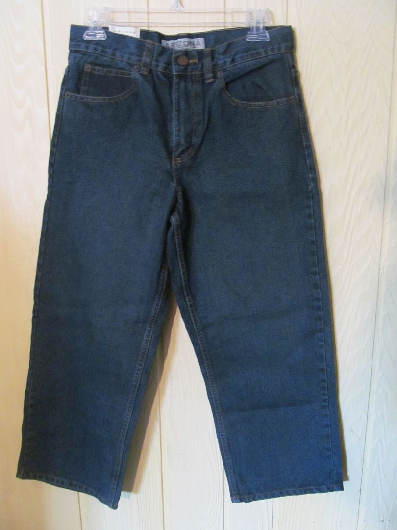 New Arizona Boy's 12 Husky Jeans Loose Fit Straight Leg Denim JCPenney