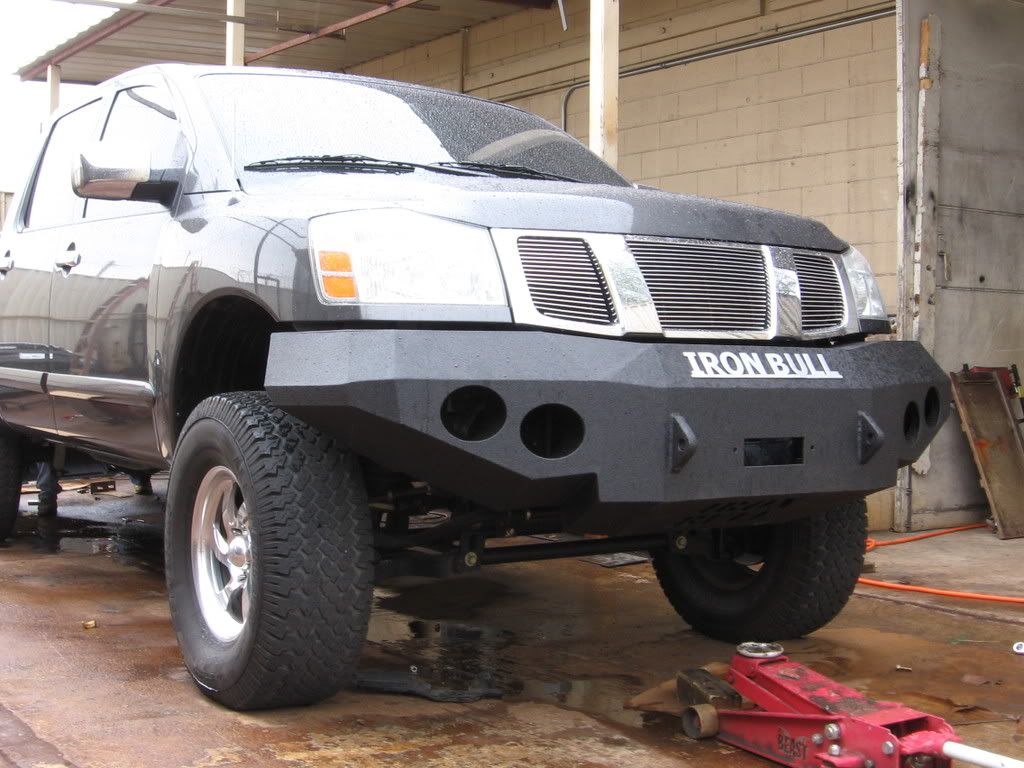 Road armor bumpers for nissan titan