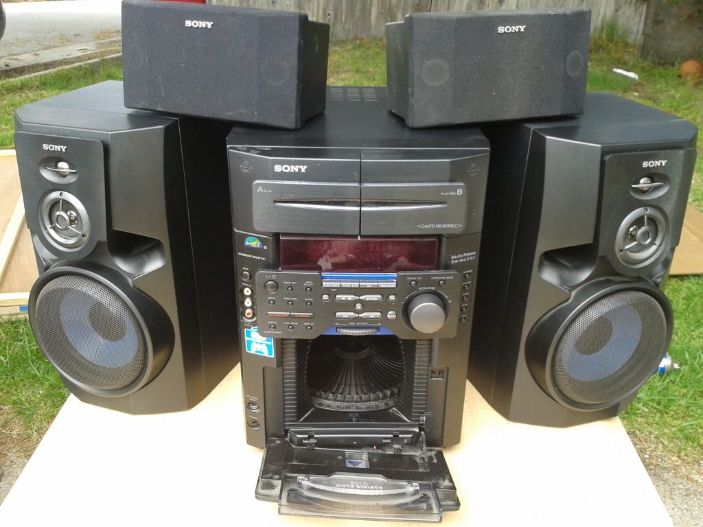 SONY Home Stereo 60CD 60 CD Changer 225w 4 Speakers eBay