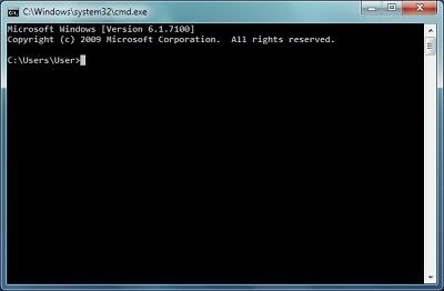 Windows 7 Command Prompt