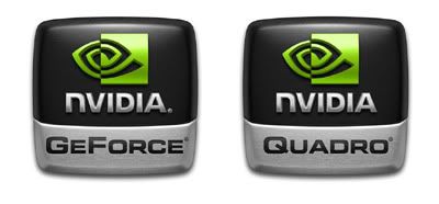 NVIDIA GeForce and Quadro logos