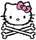 Hello Kitty crossbones