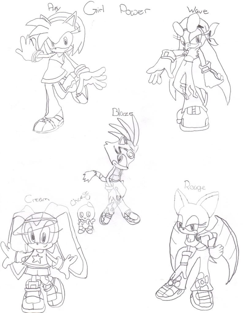 Sonic riders zero gravity coloring pages