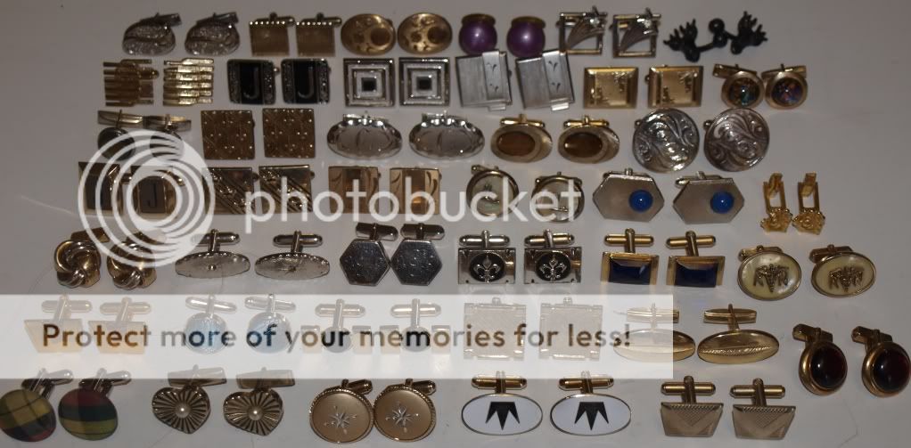 SuPeR LOT of 40 pairs of vintage cufflinks + Retro Modern Swank Dante 