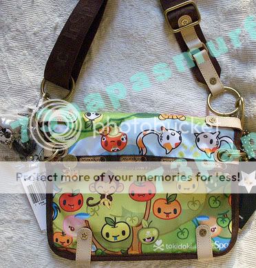   Tokidoki *FORESTA CIAO* Crossbody Bag NWT GREEN~CUTE Baby Monkey, Koi