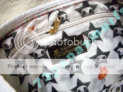 BNWT Tokidoki *BIANCO ADIOS STAR ZUCCA* Shoulder Bag ~WHITE Sumo Baby 